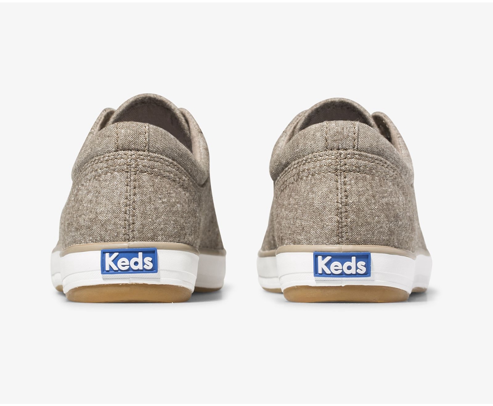 Basket Keds Femme Grise - Center Brushed Denim - 728-HJWBDO